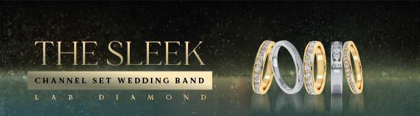 Lab Diamond Channel Set Bands